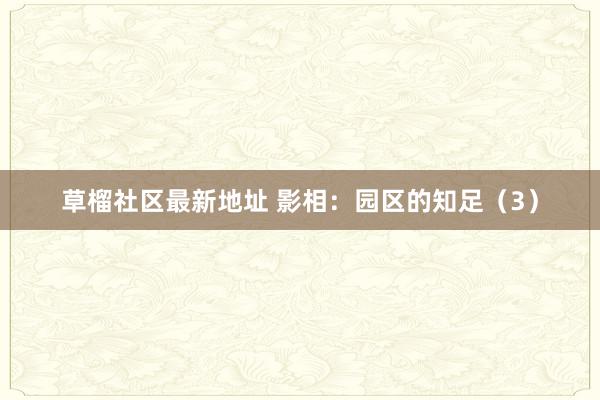   草榴社区最新地址 影相：园区的知足（3）
